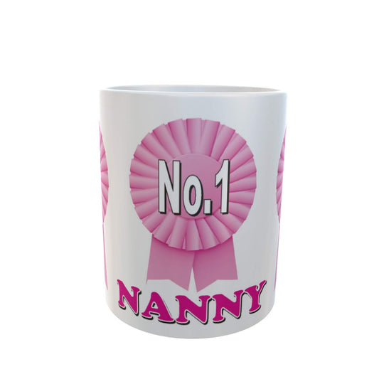 Simply The Best Nanny Ceramic Rosette Gift Mug