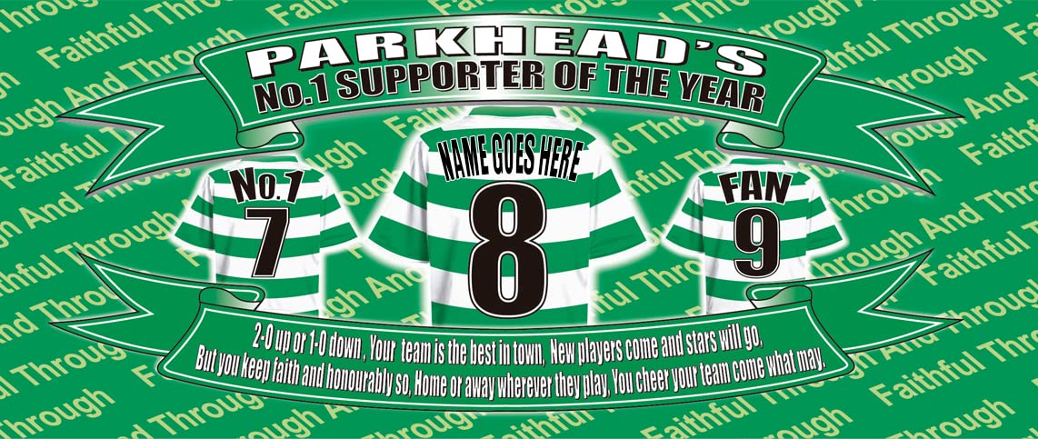 Celtic Football Shirt Personalised Ceramic Money Box Gift Multicoloured, One Size (CELT-PERS-MONEYBOX_000)