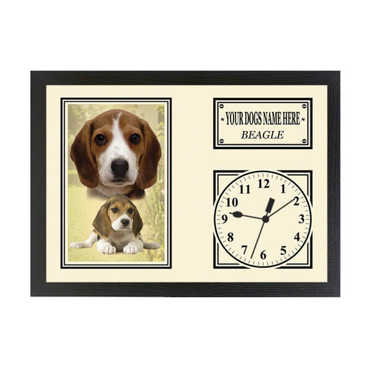 Beagle Personalised Dog Breed Gift Clock