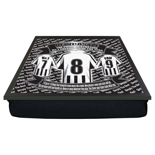 Newcastle Football Shirt Lap Tray - Sports Fan Gift, Portable Serving Tray, Home Decor