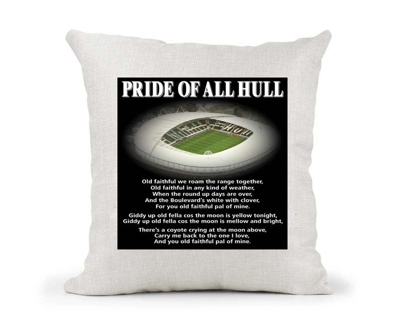 Hull FC Cushion Cover - Rugby Football Club - Anthem Song Chant - Gift Present