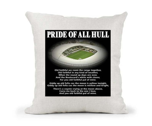 Hull FC Cushion Cover - Rugby Football Club - Anthem Song Chant - Gift Present