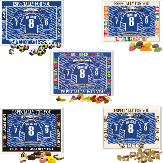 The People's Club Football Shirt Personalised Gift Boxed Sweets