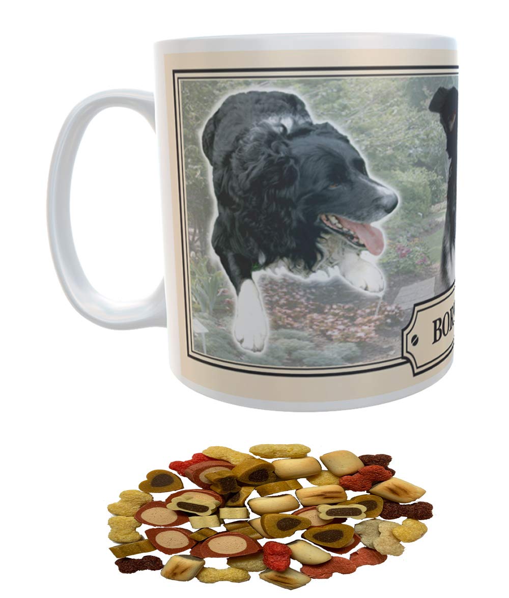 Border Collie Dog Breed Gift Mug with Treats