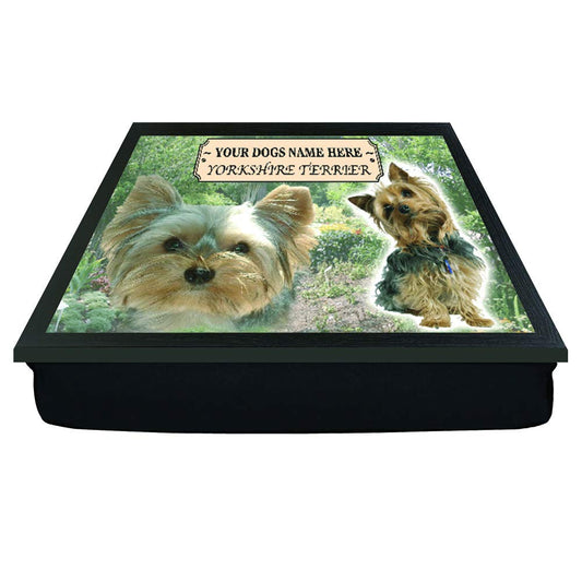 Yorkshire Terrier Personalised Dog Breed Gift Lap Tray