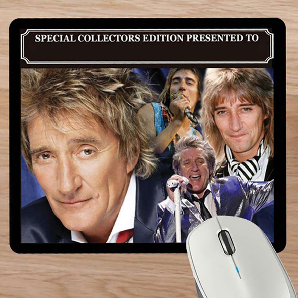 Rod Stewart Personalised Icon Mouse Mat Gift