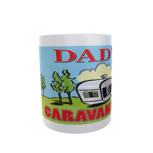 Dad's Home is Where You Park It Personal Ceramic Caravan Mug Gift