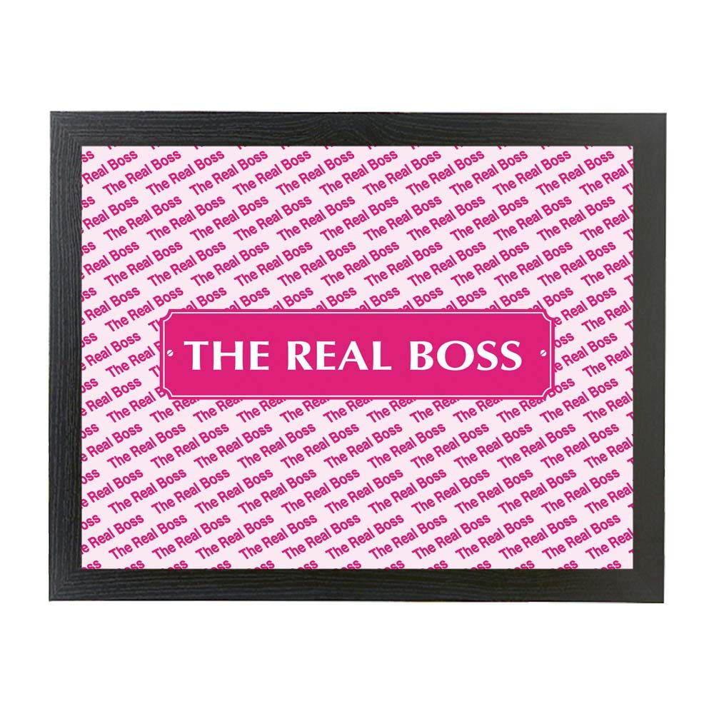 The real boss in pink Lap Tray Gift