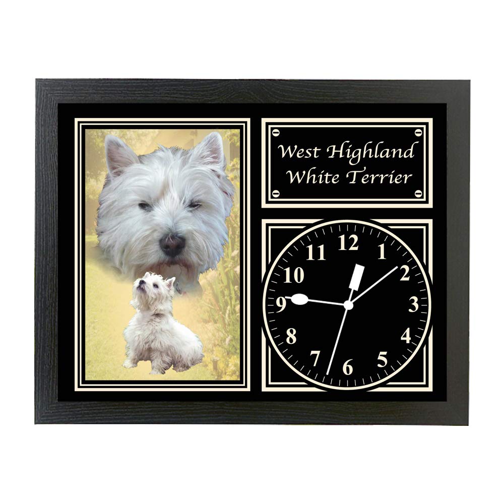 West Highland White Terrier Dog Breed Gift Clock