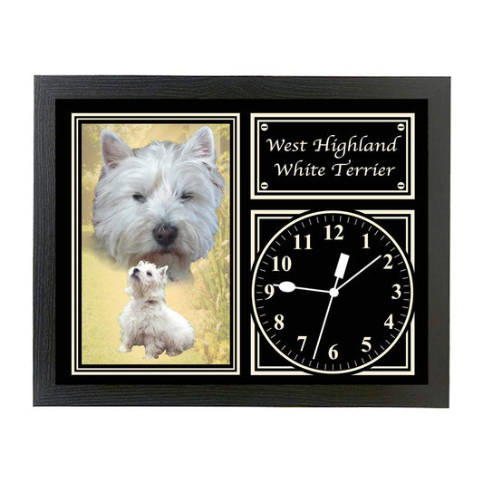 West Highland White Terrier Dog Breed Gift Clock