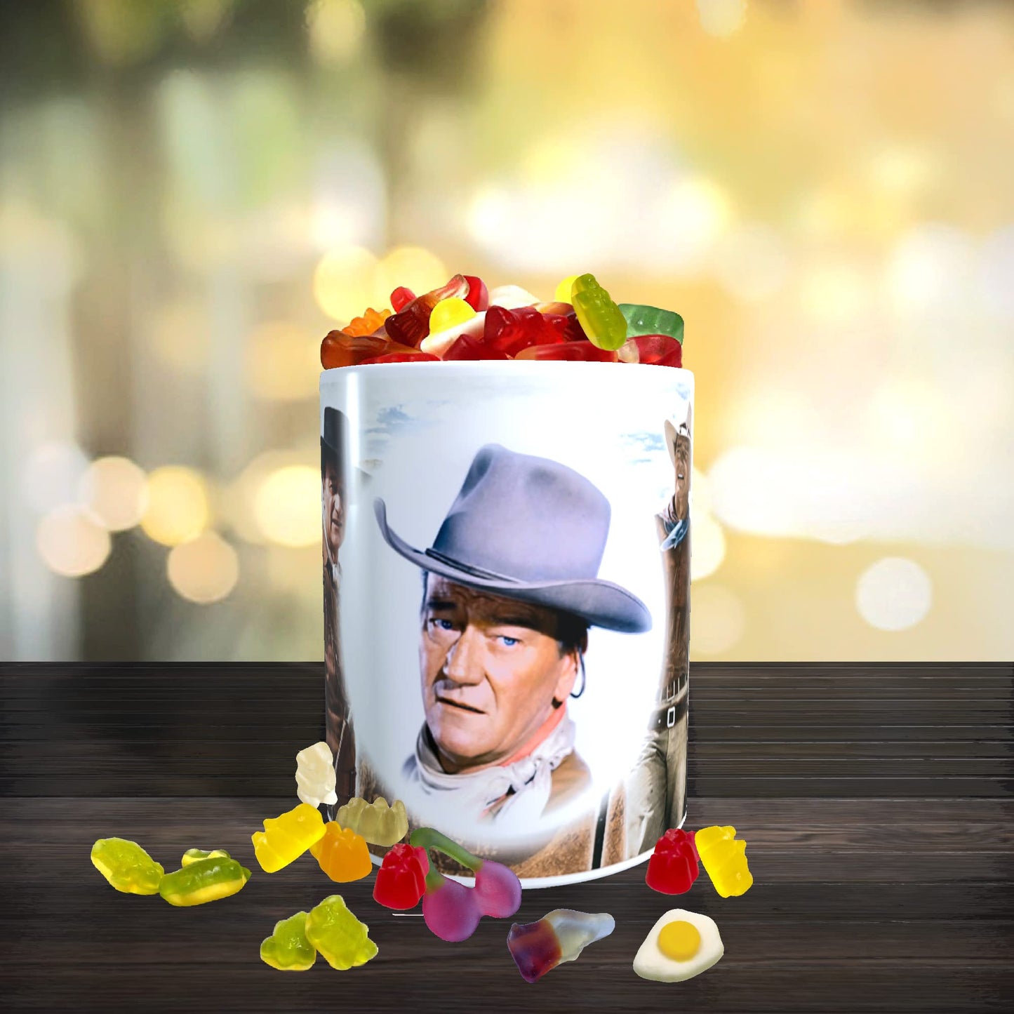 John Wayne Icon Gift Mug with Sweets