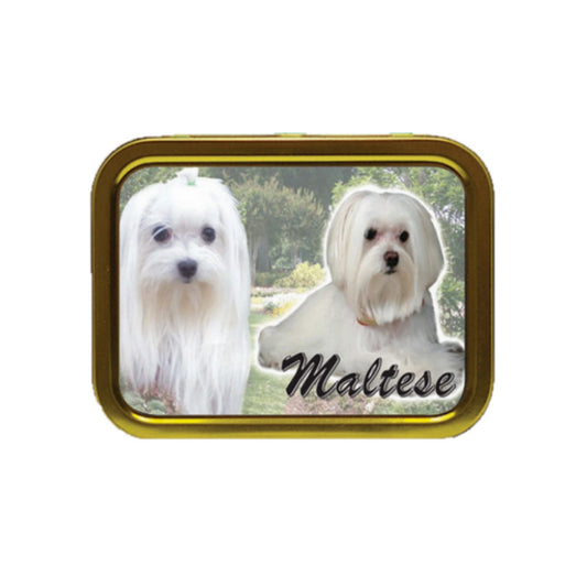Maltese Dog Breed Tobacco Tin & Products Gift