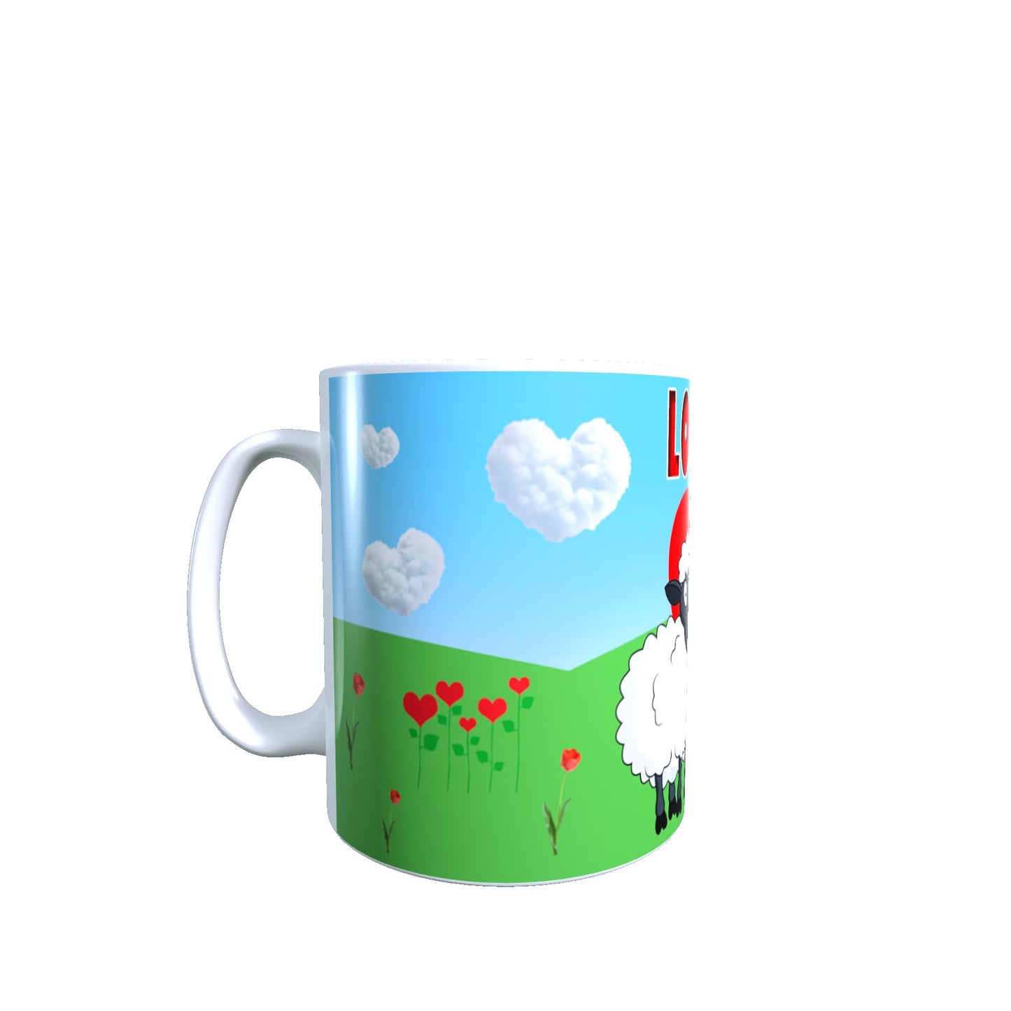 Love Ewe Grandma Cute Sheep Ceramic Mug Gift