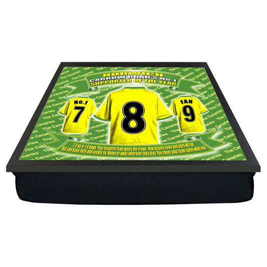 Norwich Football Shirt Lap Tray Gift