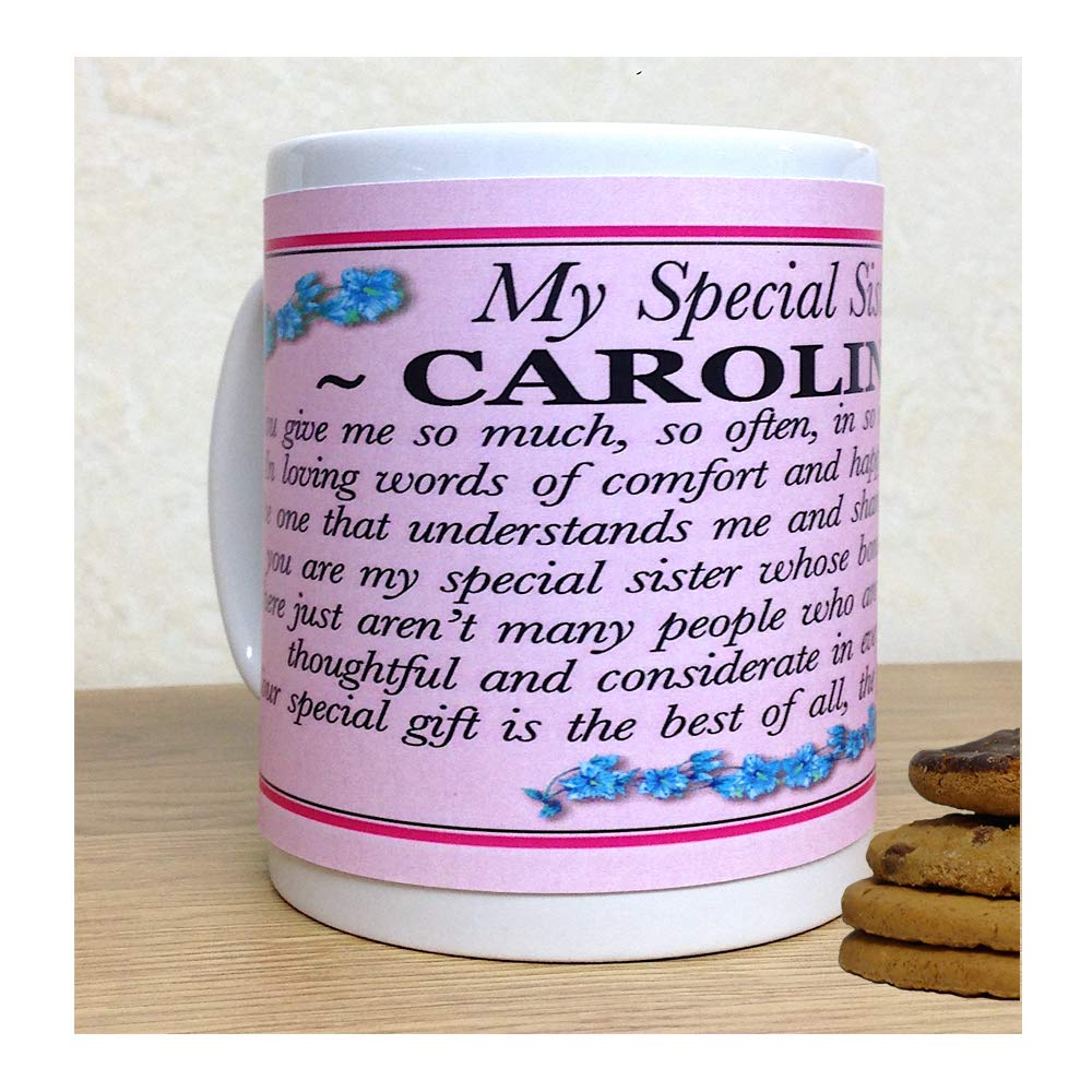 Personalised My Special Sister Poem Gift Mug