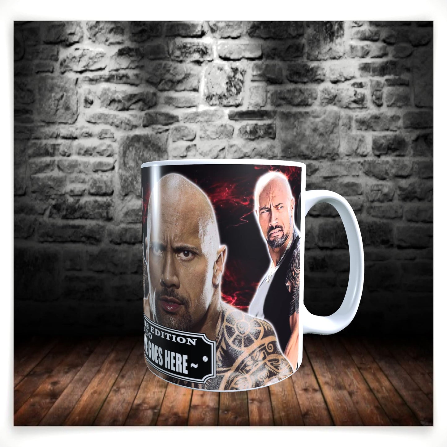 Dwayne Johnson Celebrity Icon Personalised Mug Gift