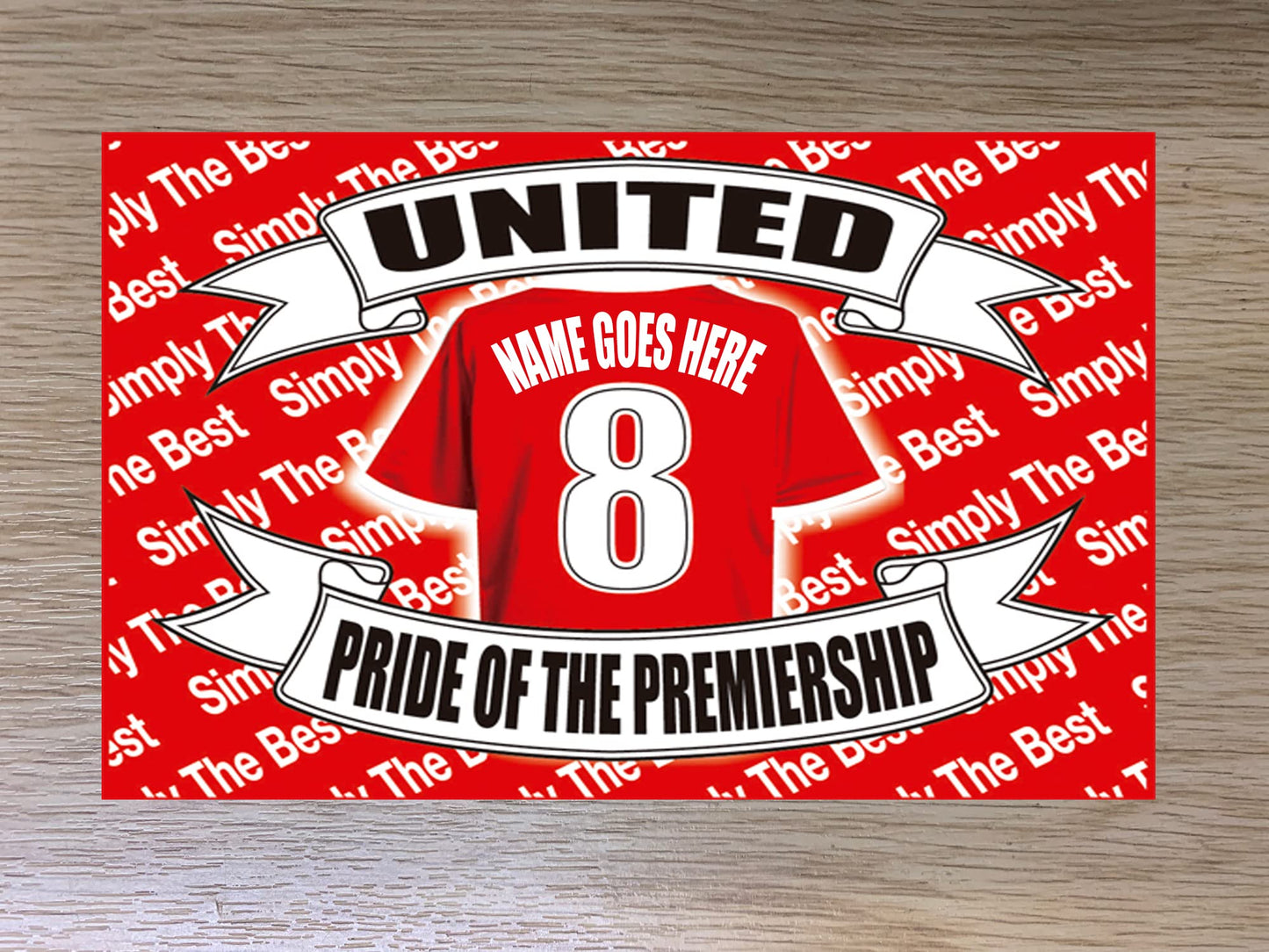 Manchester Reds Personalised Football Shirt Travel Passport Holder Case Gift Present