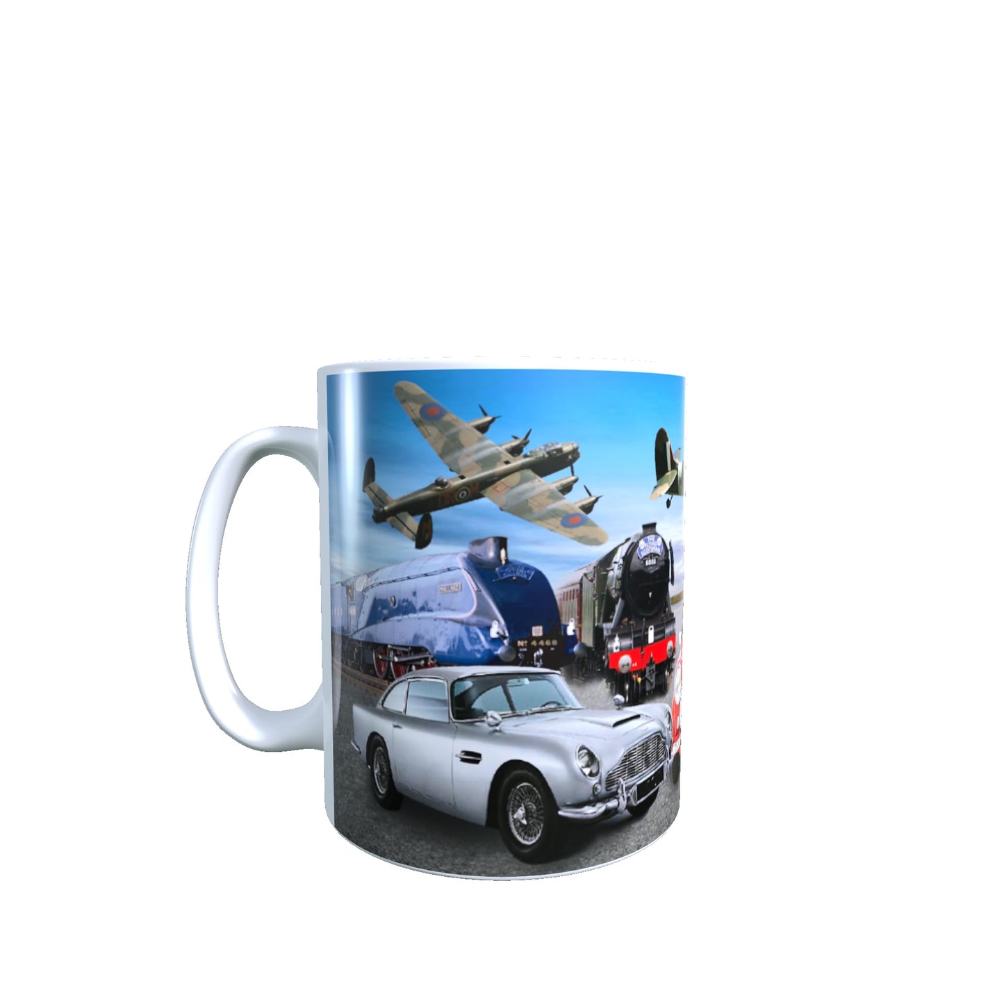 Planes Trains and Automobiles Classic Car & Transport Lap Tray And Mug Gift Set