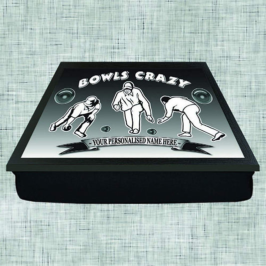 Bowls Crazy Personalised Lap Tray Gift