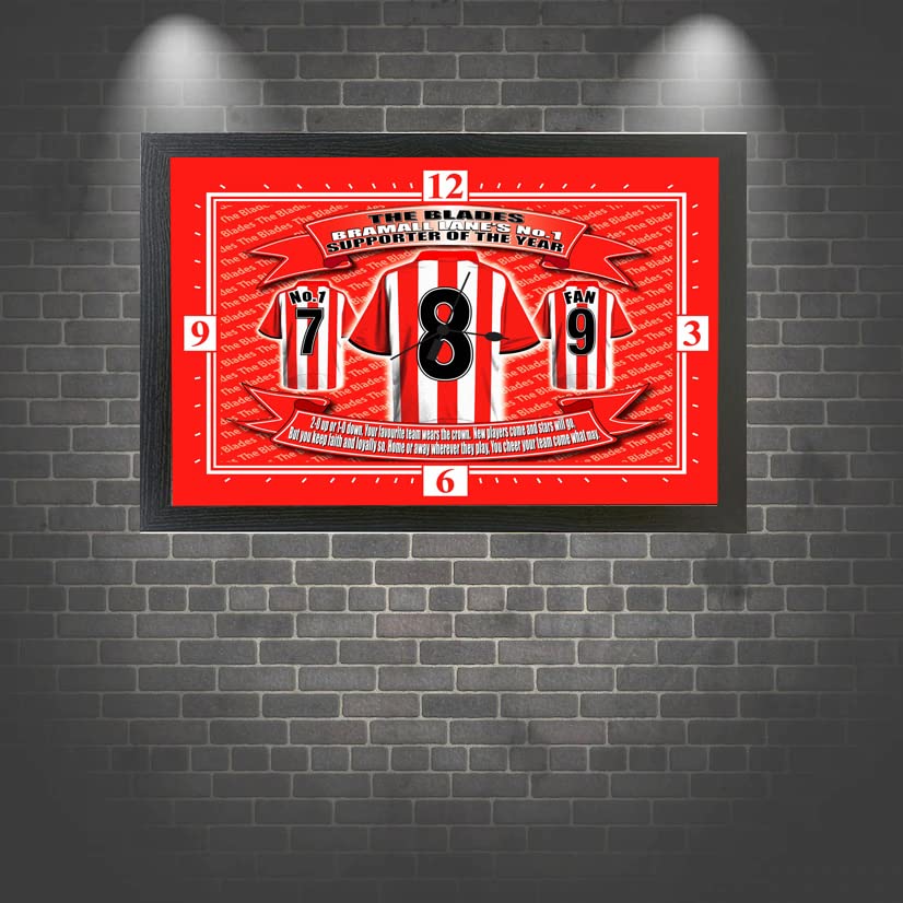 Sheffield U Football Shirt Clock Gift Present