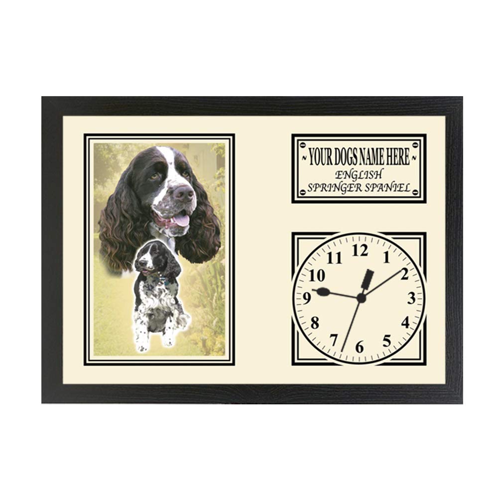 English Springer Spaniel Personalised Dog Breed Gift Clock