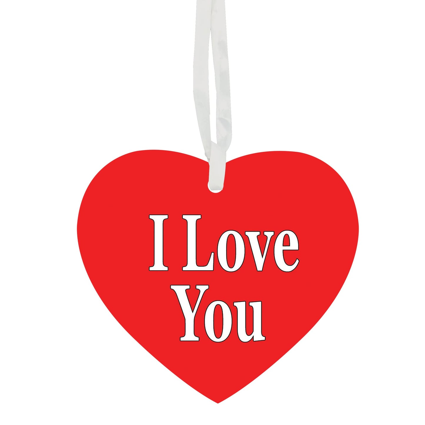 I Love You Ceramic Heart for Any Occasion Valentine's Day Hanging Keepsake Gift For Him Or Her Available In Red, Pink And Blue