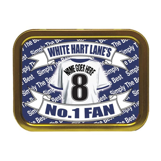 Tott Personalised Football Shirt Tobacco Storage Tin & Products Gift Present
