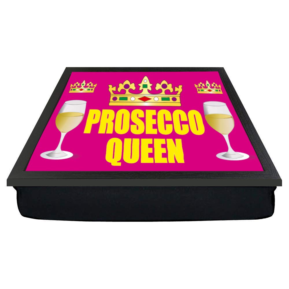 Prosecco Queen and glasses Lap Tray Gift