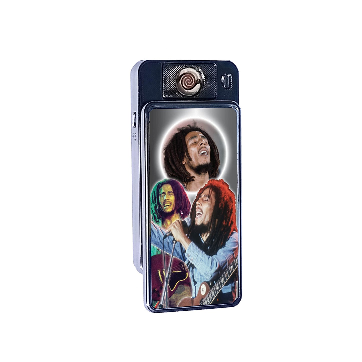 Marley Icon Rechargeable Gift Boxed Silver Metal USB Lighter