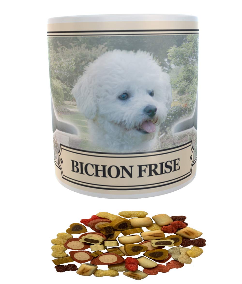 Bichon Frise Dog Breed Gift Mug with Treats