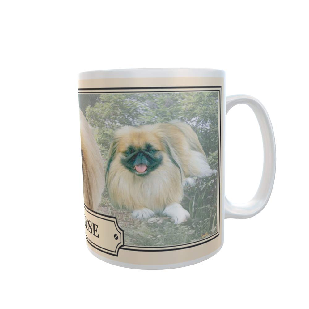 Pekingese Dog Breed Gift Mug with Treats