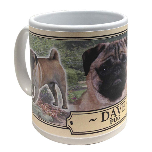 Pug Personalised Dog Breed Gift Mug
