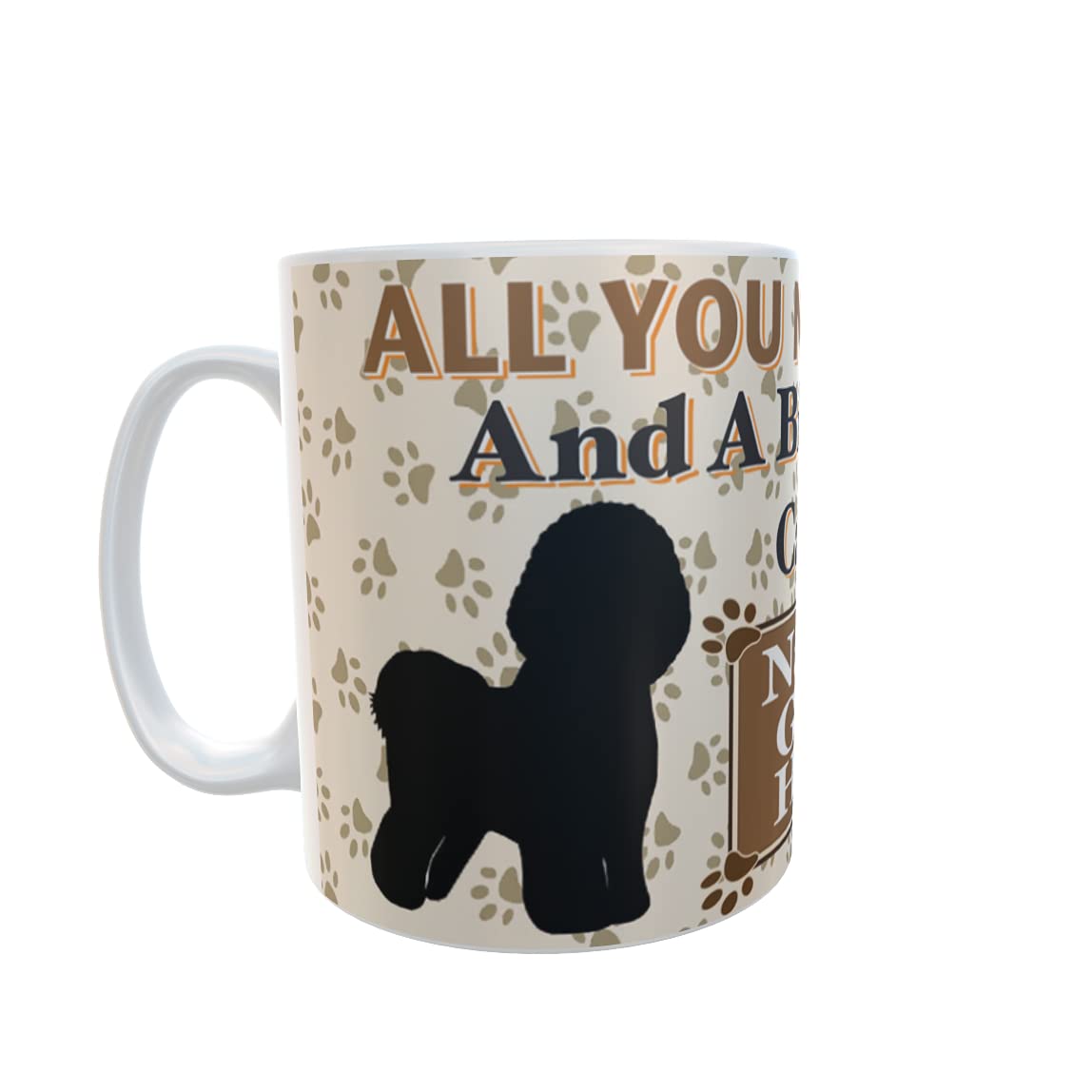 All You Need is Love and a Bichon Frise Dog Personalised Mug Gift