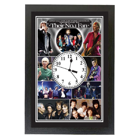 Greatest Rock n Roll Band 1960s Counterculture Icon Gift Clock - STONES