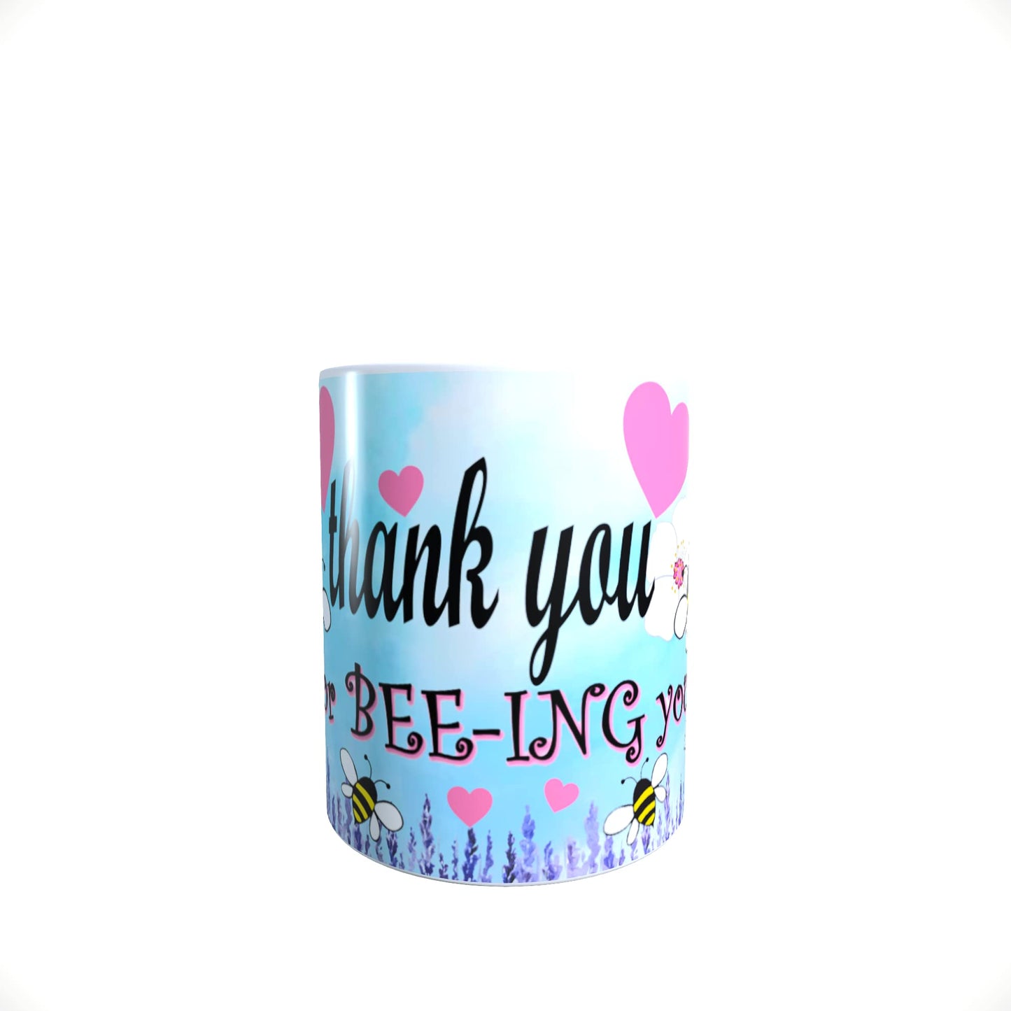 Honeycomb Blue Pink Love Hearts Valentine's Day Any Occasion Mug Gift