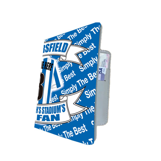 Huddersfield Football Shirt Personalised Travel Passport Holder Case Gift Present