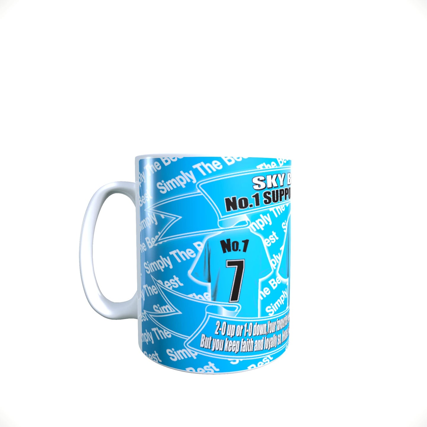 Coventry Football Team Shirt Personalised Mug Gift with Chocolate Footballs