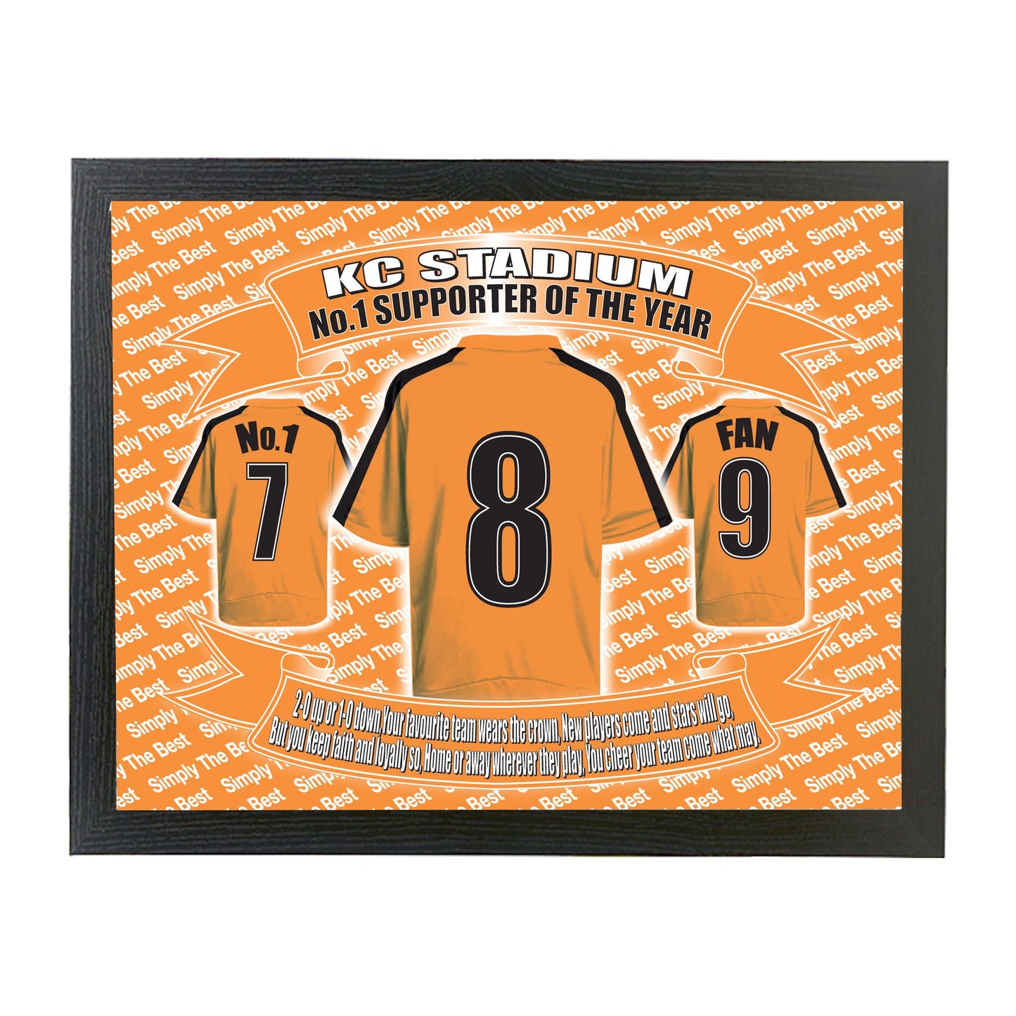 Hull Football Shirt Picture Gift