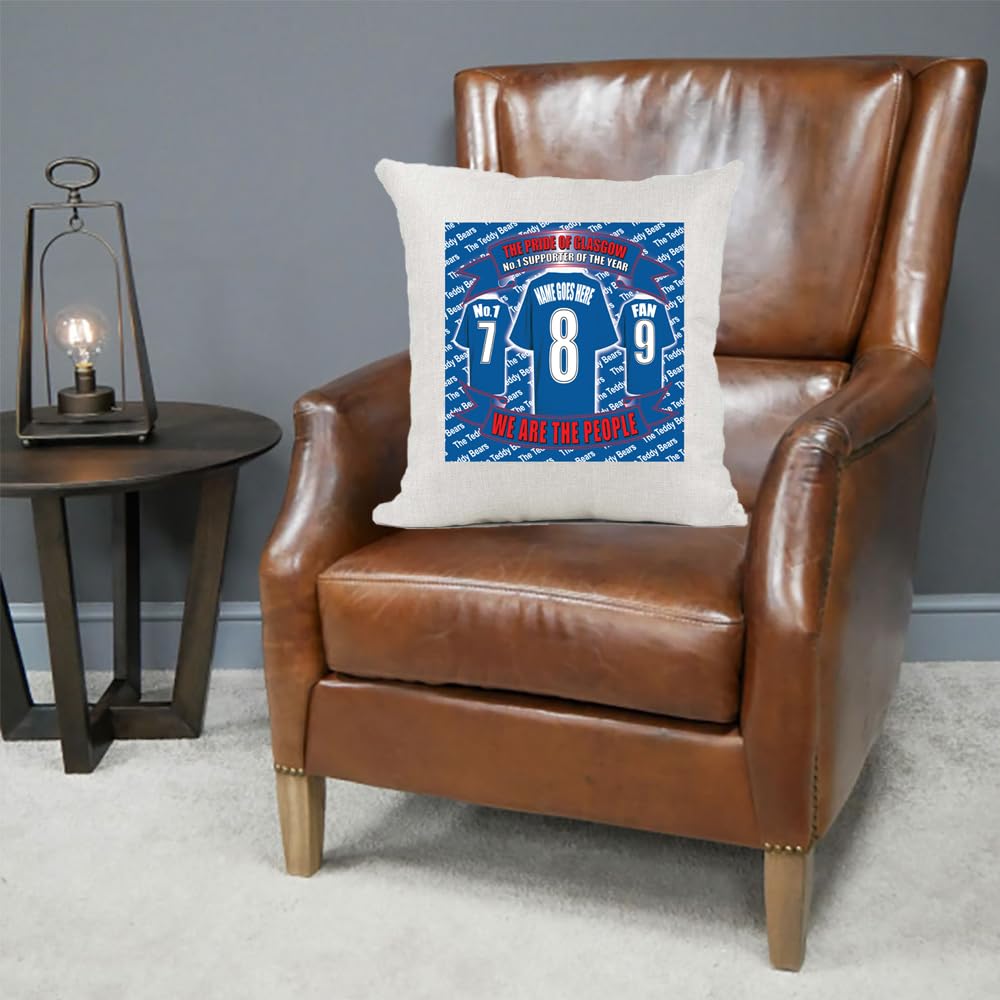 Glasgow The Teddy Bears Personalised Football Cushion Cover Gift