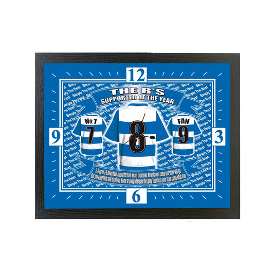 Queens PR Football Shirt Clock Gift Present
