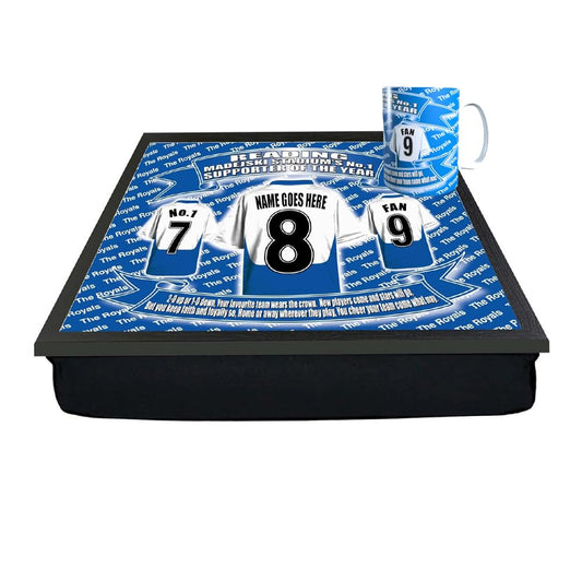 Reading Personalised Football Shirt Lap Tray And Mug Gift Set