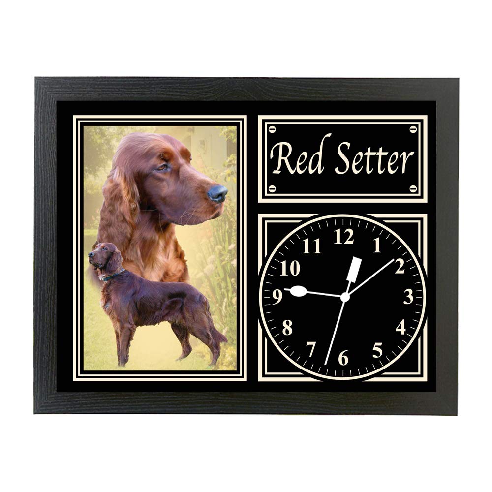 Red Setter Dog Breed Gift Clock
