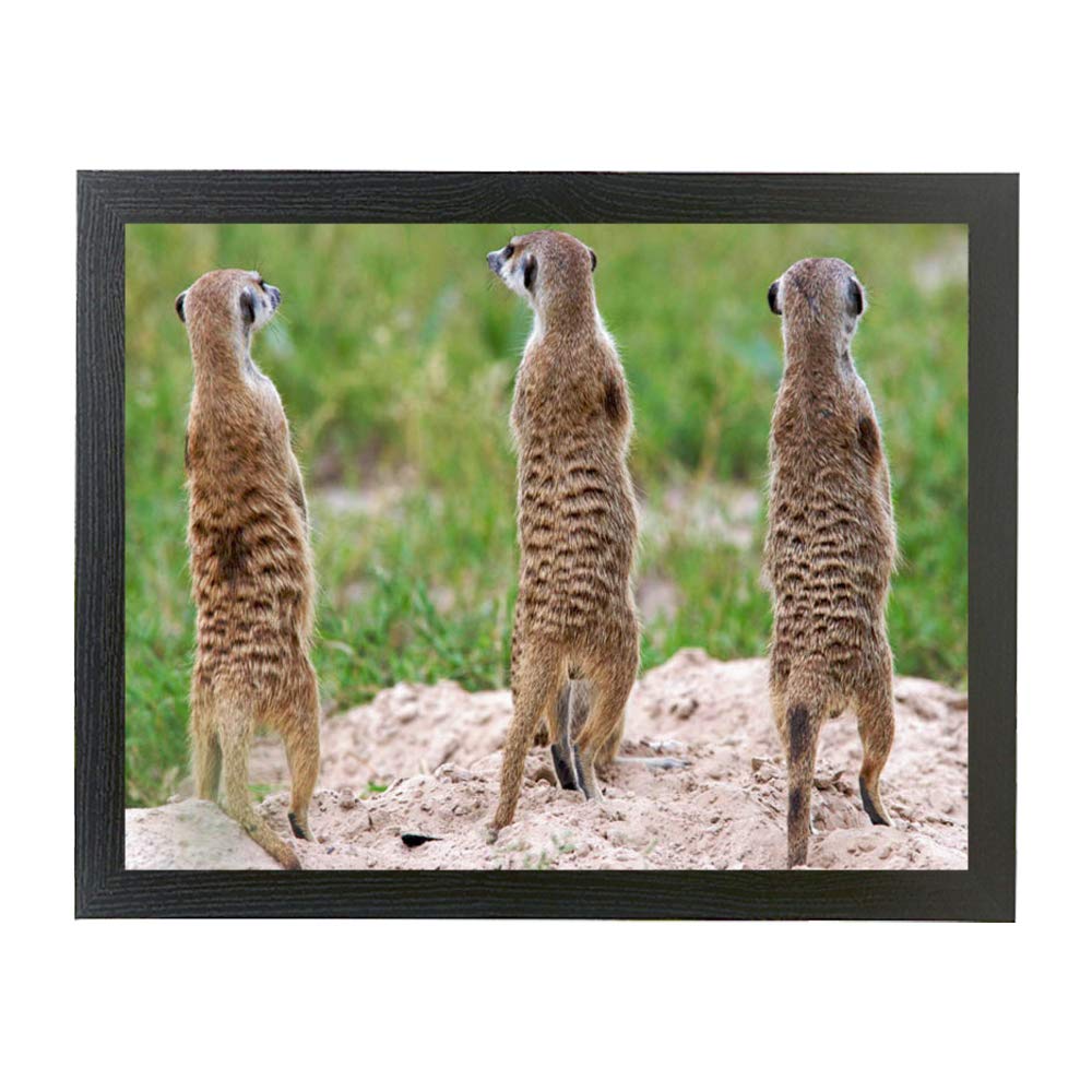 Meerkats standing gift lap tray