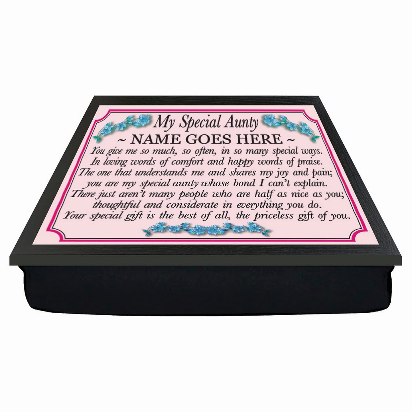 My Special Aunty personalised lap tray gift