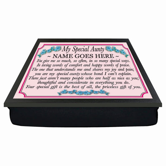 My Special Aunty personalised lap tray gift