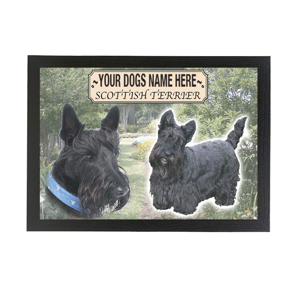 Scottish Terrier Personalised Dog Breed Gift Lap Tray