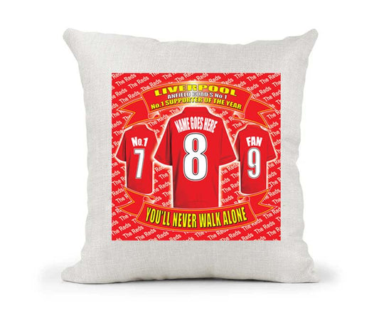 L.pool Personalised Anfield Reds Football Country Canvas Style Cushion Cover Gift Team-Liverpool