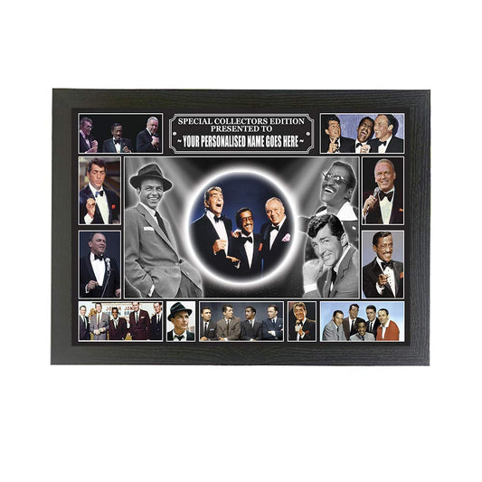 Rat Pack personalised icon framed picture gift