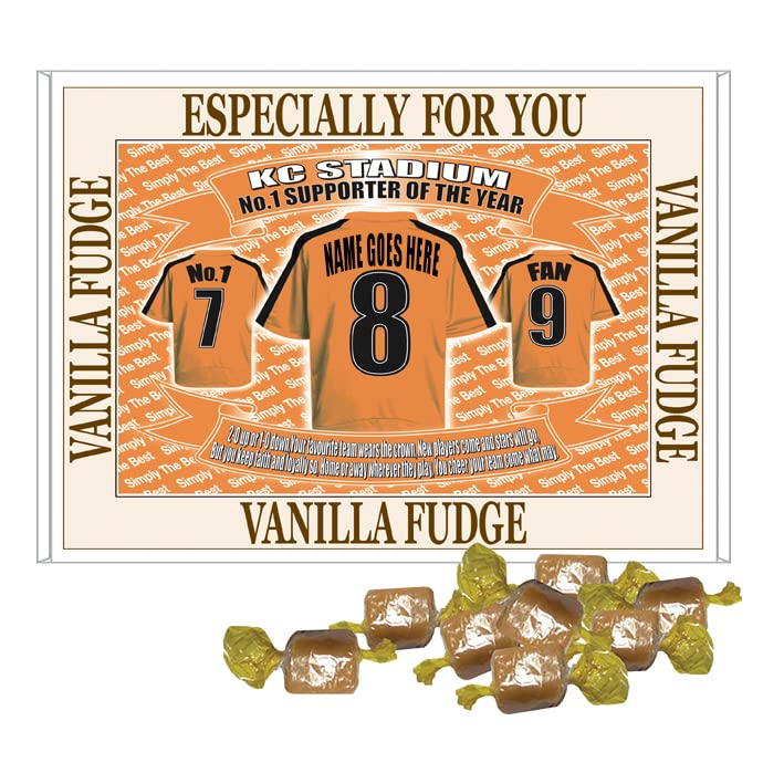 Hull Football Shirt Personalised Gift Boxed Sweets
