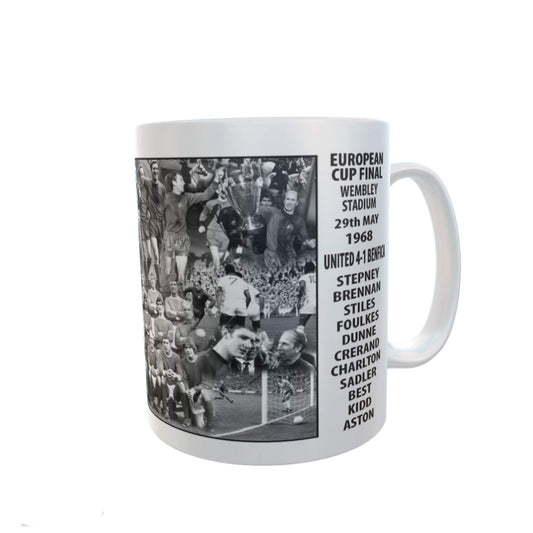 European Cup Final 1968 Man U Football Ceramic Gift Mug